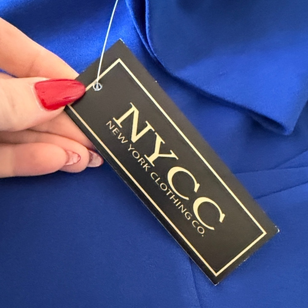 NYC Women's Vibrant Blue Suit Jacket - Picture 7 of 7